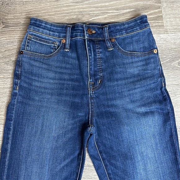 Madewell Women’s Curvy High Rise Skinny Jeans Blue Sz 26 Tall - Picture 2 of 11